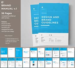 indesign模板－VIS手册(通用型/38页)：Brand Manual